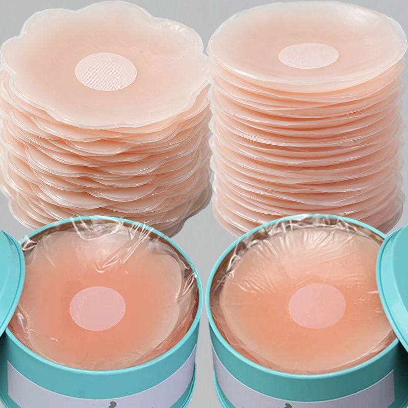 Strapless Bra Adhesive - Protetores de Mamilo Redondos de Silicone