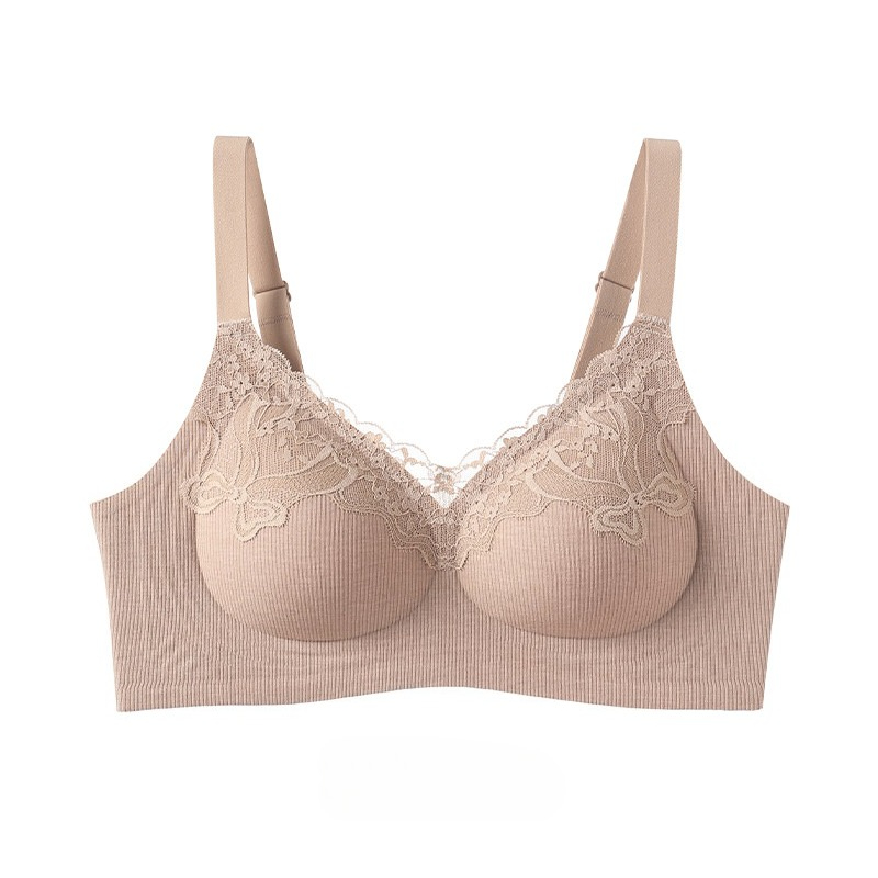 Sutiã de renda canelada, sem a - Lace Bralette Set avaliação e preço