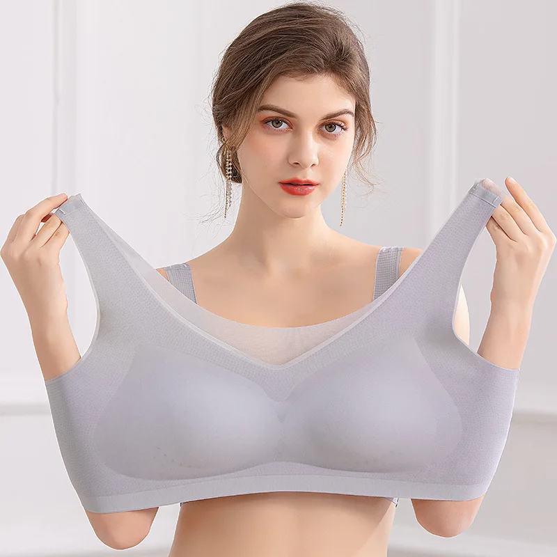 2PCS Sutiã Sexy Lingerie Plus  - Sleep Bra Bralette avaliação e preço